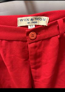 Vibrant Red Women's Shorts
