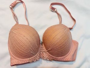 Peach Lace Bra