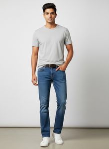 Classic Blue Denim Jeans.