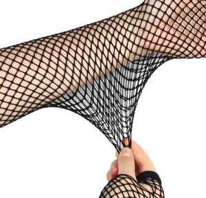 Goth Fishnet Fingerless Gloves