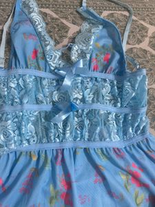 Beautiful Floral Lace Trim Cami, Bust-34/32