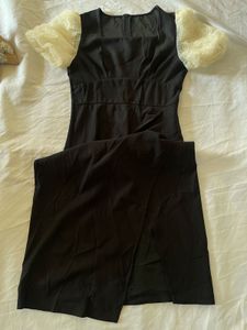 Chic Black Puff Sleeve Dress