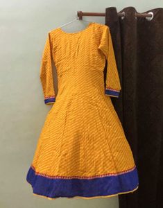 Yellow Ethnic Angrakha Kurta