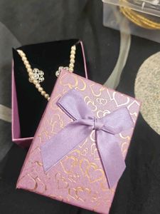 Pearl Necklace and Earring Set