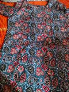 Floral Print Kurta