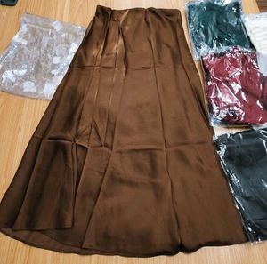 brand new satin skirt