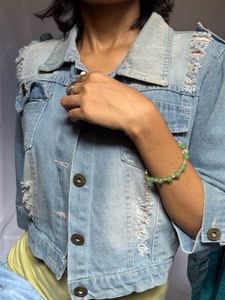 Distressed Denim Jacket
