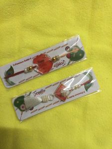 very beautiful bhaiya bhabhi Rakhi set
