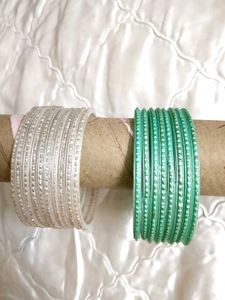Sparkling Crystal Bangles (Set of 18)