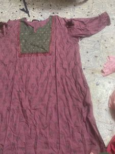 Purple Floral Kurti
