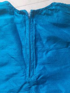 Embellished Teal Ethnic Blouse for girls