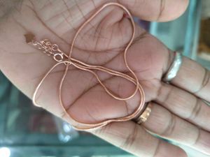92.5 silver Delicate Rose Gold Chain