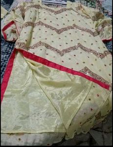 Elegant Yellow Pakistani Dress