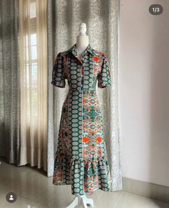 Boho Print Midi Dress