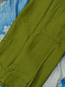 Elegant Green fendi silk suit with Golden Embroide