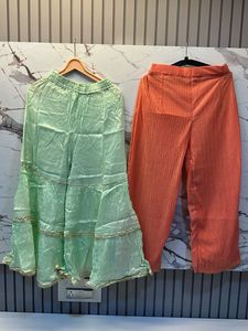 Combo of 2-High Waist Sharara Palazzo Pant
