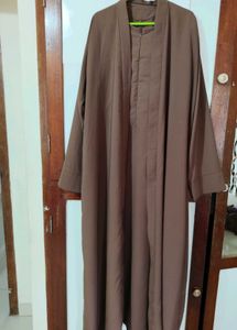 Elegant Brown Abaya Set