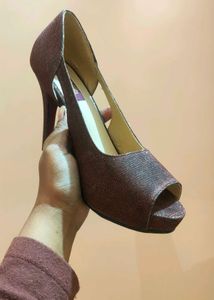PRICE DROP Shuz Touch Bronze Women Heel Clearance