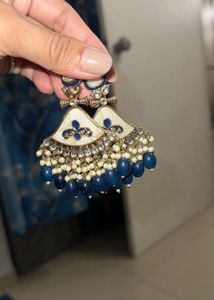 Stylish Blue Drop Earrings