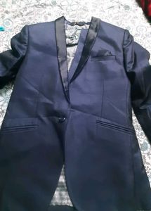 2 pc set Men's Navy Blue Blazer with vest