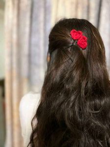 Crocheted Cat Ear Hair Clips 😊💞