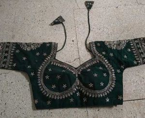 Green Silk Blouse