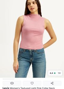 Levis Ribbed Mock Neck Tank Top
