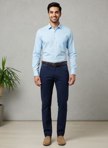 Men's Navy Blue Chinos