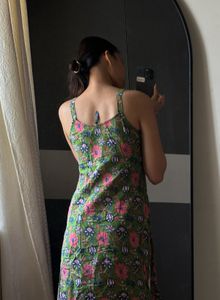 Green Floral Kurta