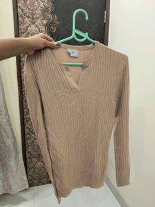 Stylish Full Sleeves Ribbed Top