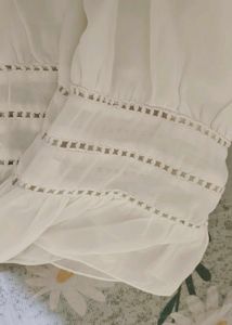 Chic White Wrap Blouse