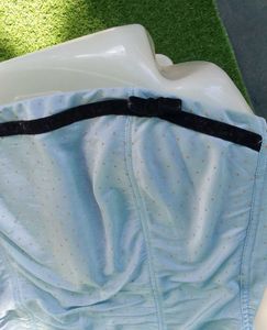 Light Blue Corset Top