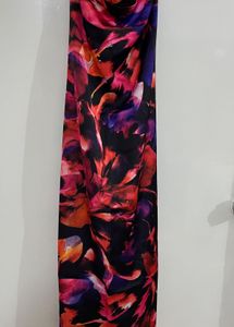 Vibrant Floral Print Maxi Dress