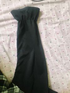 Black &amp; White Plaid Tiered Dress