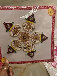 Festive Rangoli Stickers (Set of 4)