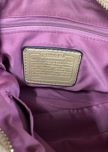 authentic Coach Monogram Hobo Bag