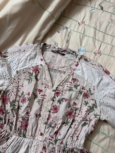 Chic Floral Print Midi Dress