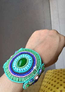 Boho Beaded Cuff Bracelet