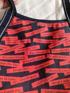 Red &amp; Black Graphic Tote Bag