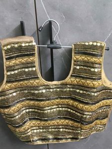 Embellished Ethnic Blouse with saree