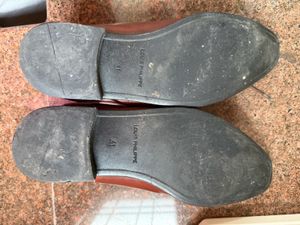 Louis Philippe Brown Leather Formal Shoes