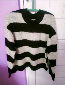 Black & White Striped Sweater