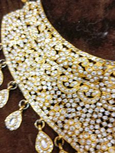 Bridal Elegance: Classy American Diamond Set