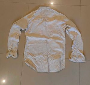 Men's White Long Sleeve Shirt