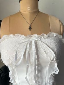 White Lace tube Top