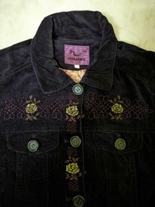 Purple Embroidered Velvet Type 2 jacket