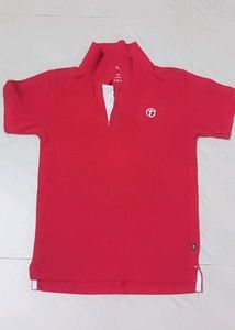boy, s Red Polo T-Shirt