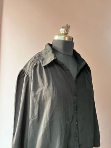 Black Button-Down Shirt