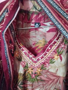 Stylish Maroon Printed Kurta Set(new)