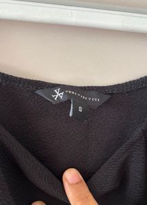 Sleek Black Square Neck Tank Top